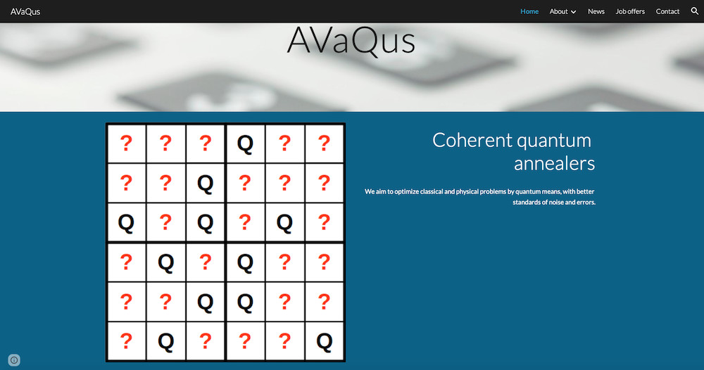 AVaQus: the European project to develop the first superconducting coherent quantum annealer AVaQus: the European project to develop the first superconducting coherent quantum annealer