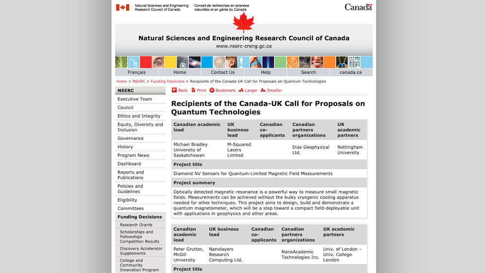 UK and Canada collaborate to launch world-first programme of quantum technologies UK and Canada collaborate to launch world-first programme of quantum technologies