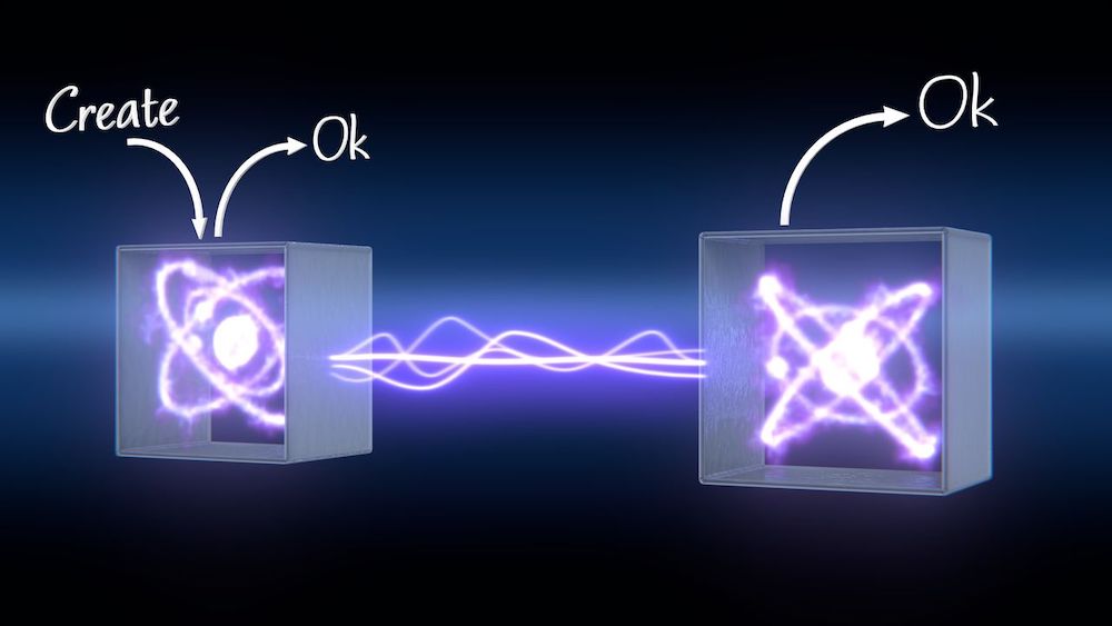 Using the link layer protocol, higher-layer software can request the creation of entanglement without needing to know which quantum hardware system is in the box. Image credit QuTech/Scixel.