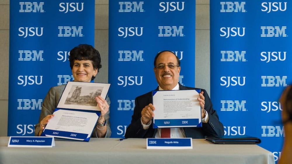 Sjsu And Ibm Announce New Collaboration First Of Its Kind On