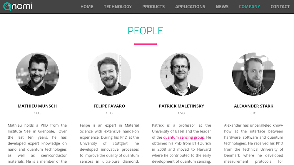 Qnami closes 2.6M CHF seed round led by Quantonation Qnami closes 2.6M CHF seed round led by Quantonation