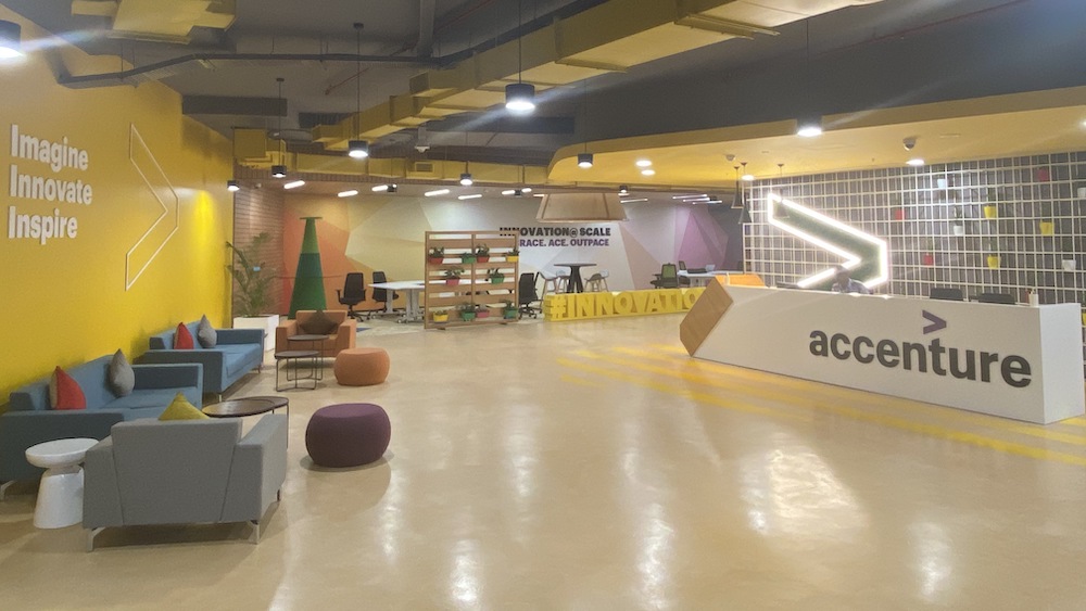 A look inside the Accenture Innovation Hub in Pune (Photo: Business Wire)