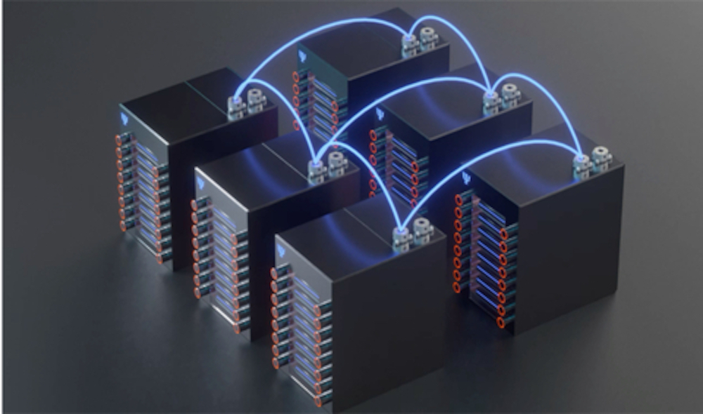 PsiQuantum’s modularized quantum computing system networks individual cryogenic units using conventional fiber optics. (Photo PsiQuantum)