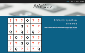 AVaQus: the European project to develop the first superconducting coherent quantum annealer AVaQus: the European project to develop the first superconducting coherent quantum annealer