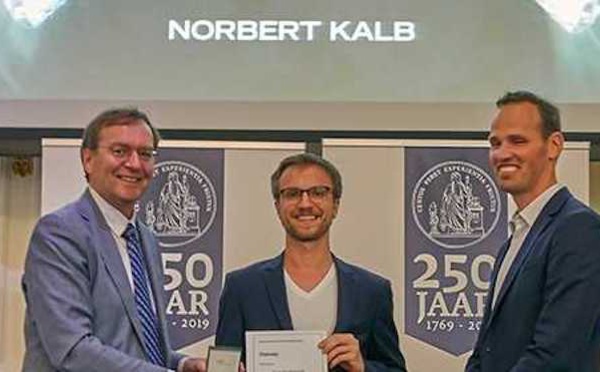 QuTech Researcher Norbert Kalb wins Steven Hoogendijk Prize 2019